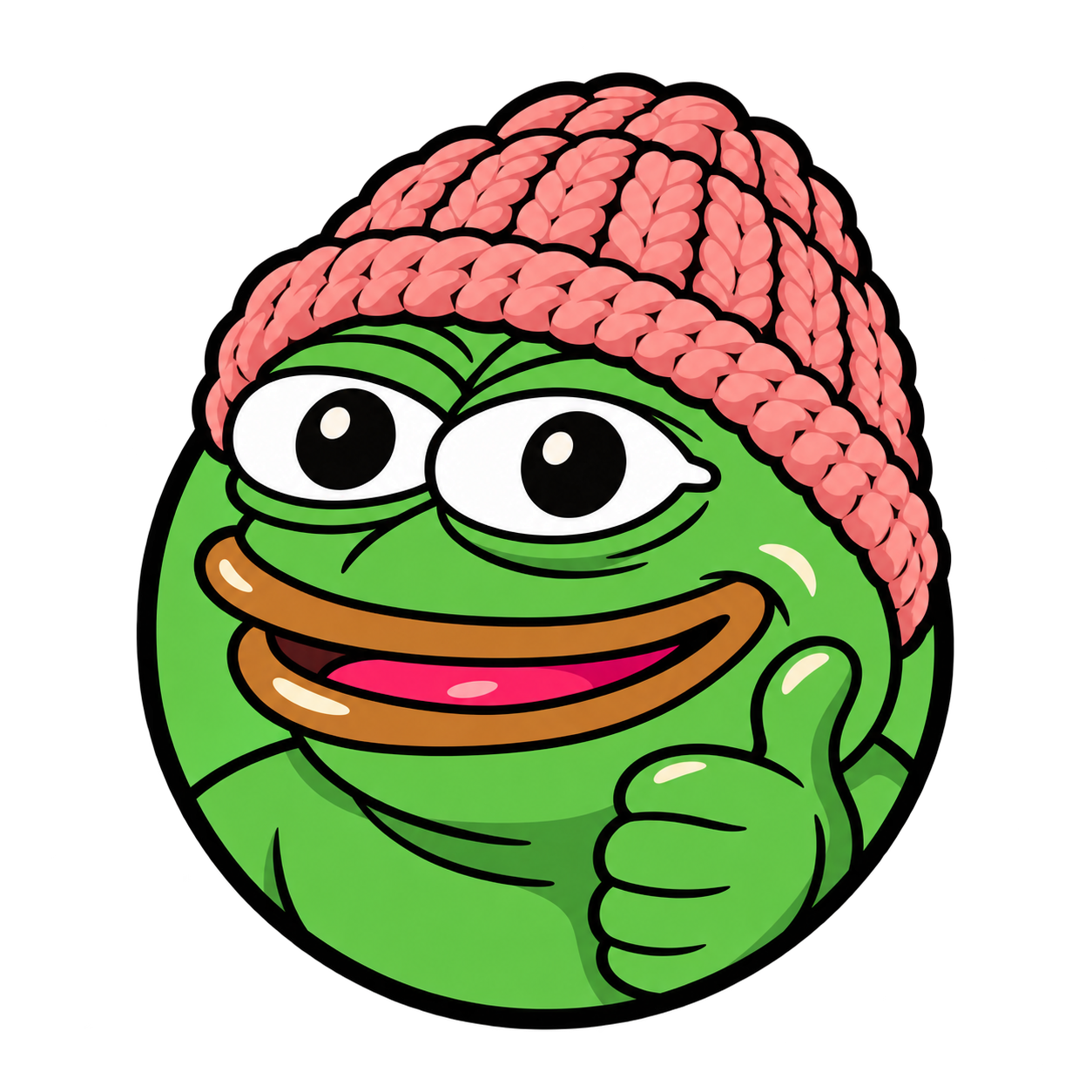 Feels Good Man Wif Hat mascot logo